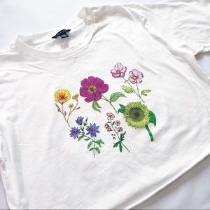 Floral Cropped Tshirt